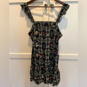 Aguabendita x Target navy floral dress NWT